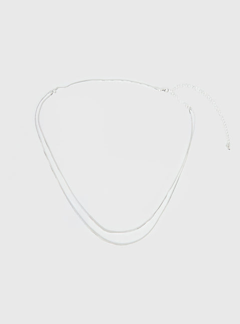Dressed Up Dainty Chain Belt Silver