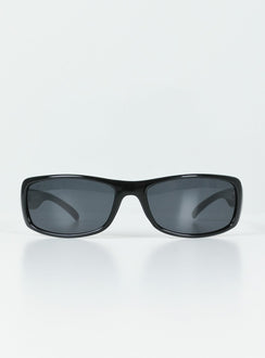 Sunglasses UV 400 Black tinted lenses  Moulded nose bridge 