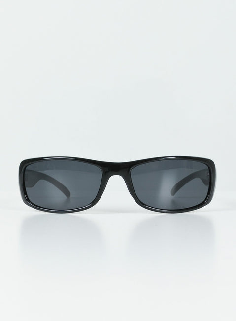 Sunglasses UV 400 Black tinted lenses  Moulded nose bridge 