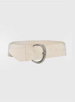 The Other Side Belt Beige / Silver