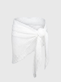 California Sunshine Knit Sarong White