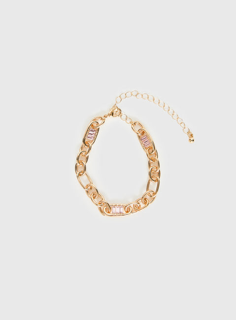Brodey Bracelet Gold / Pink