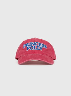 Princess Polly Dad Cap Red