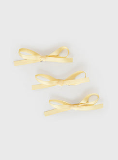 Crave You Hair Bow Pack Lemon