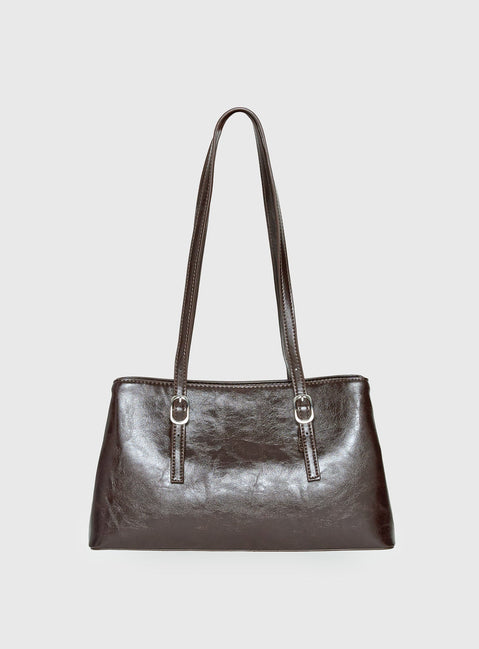 Evrae Shoulder Bag Washed Brown