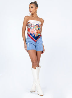 Gemini Satin Scarf Burgundy