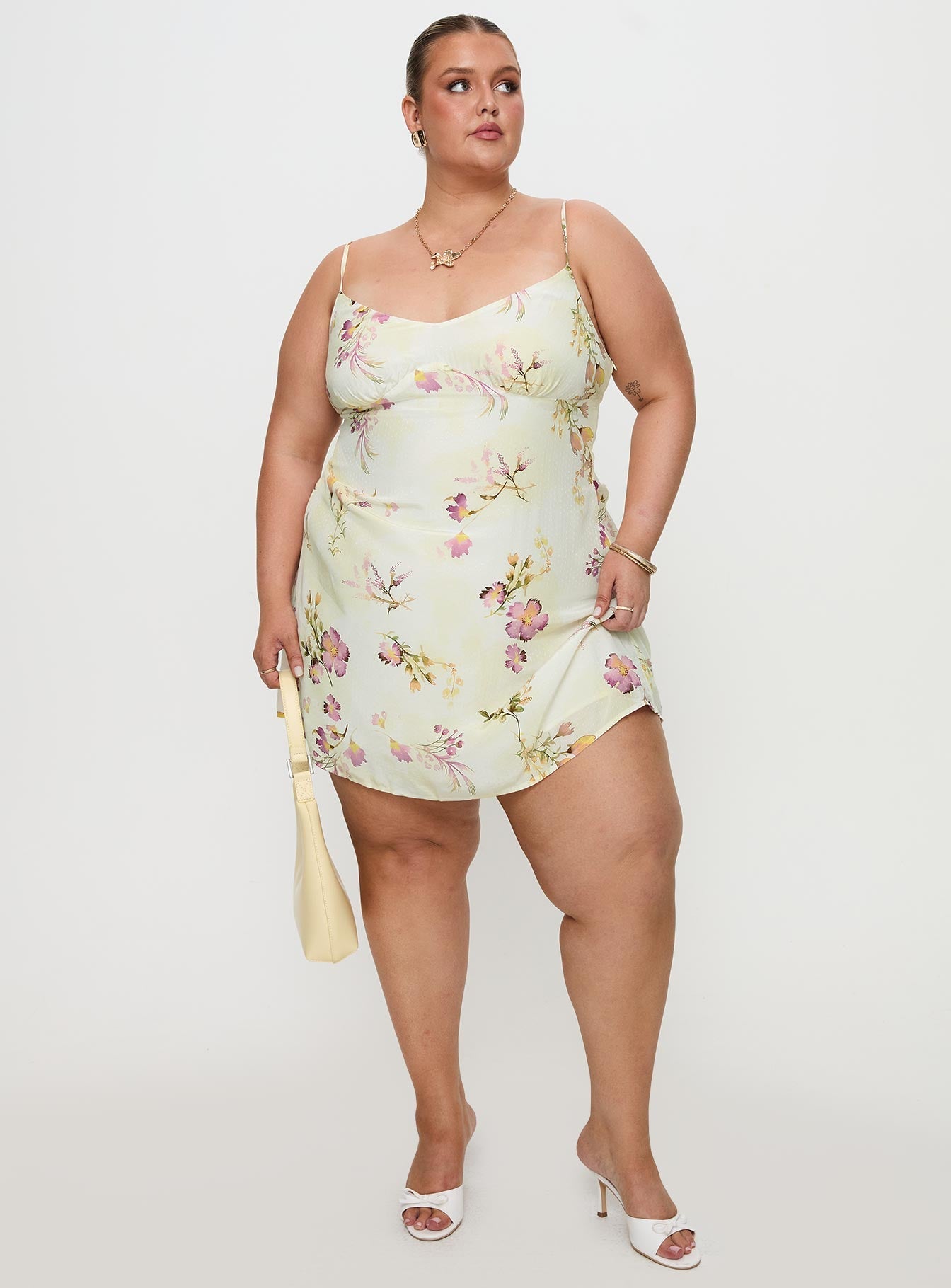Jaye Mini Dress Floral Curve
