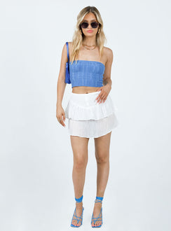 product Field Landing Skirt Ivory Princess Polly  Mini Skirts 