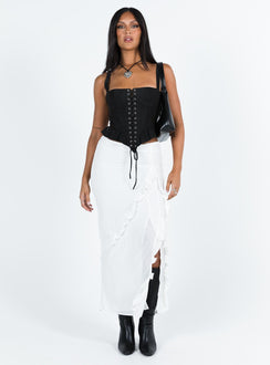 product Princess Polly Sleeveless Square Neck  Cuatro Corset Top Black