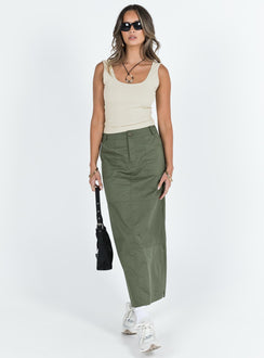 product Princess Polly Sleeveless Square Neck  Cardona Top Beige