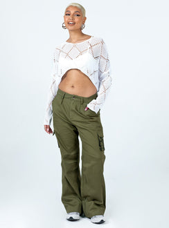 product Princess Polly  Paisley Tattoo Cargo Pants Khaki