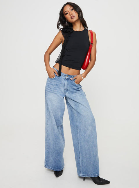 product Princess Polly Sleeveless High Neck  Lanco Rosetta Top Black