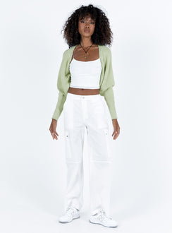 Aviana Cardigan Sage Princess Polly  Cropped 