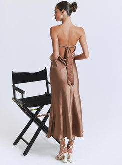 product Princess Polly Crew Neck  Haley Maxi Dress Brown