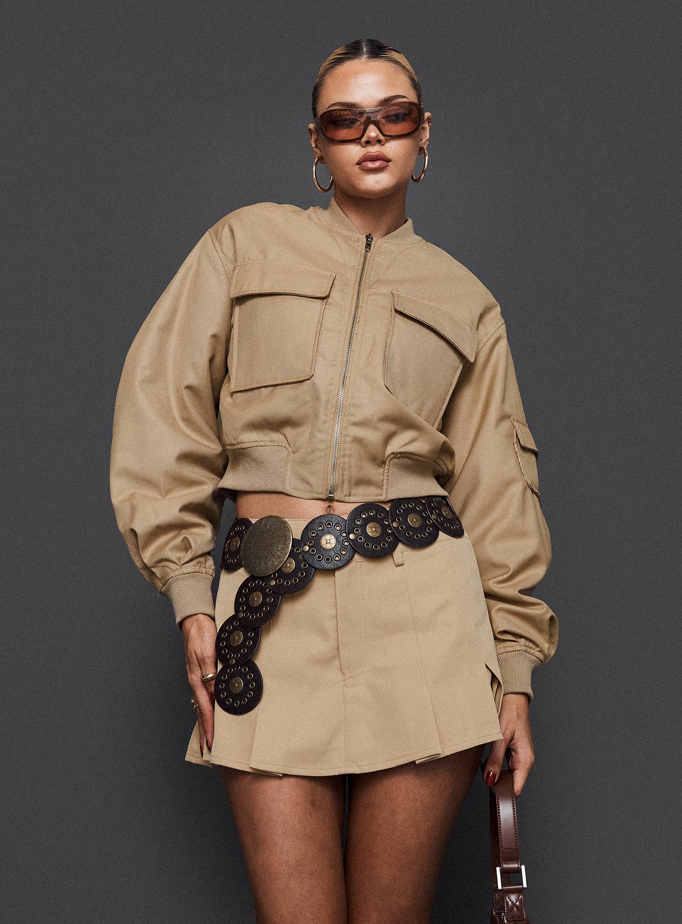 Celestine Bomber Jacket Sand
