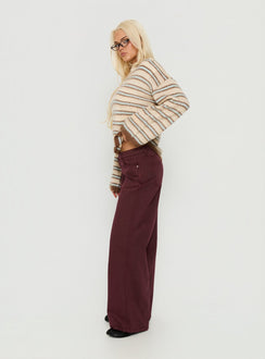 Ramos Low Rise Denim Jeans Currant