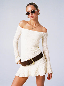 Vancesca Strapless Mini Dress Cream