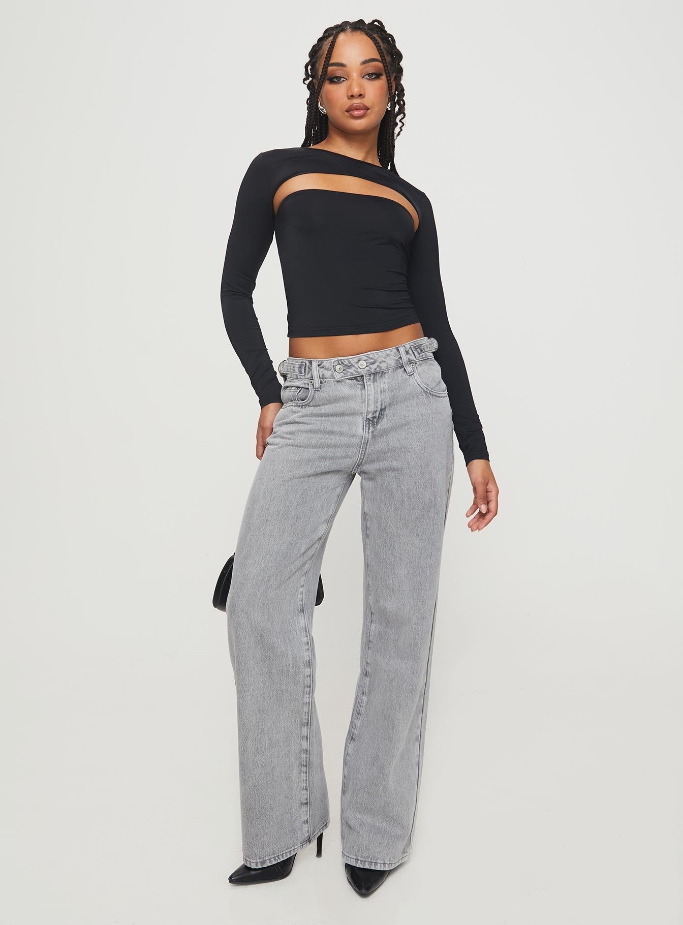 Mecs Long Sleeve Top Black