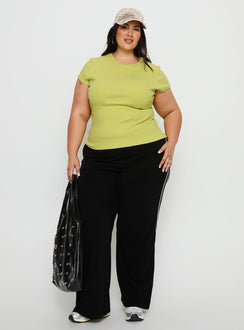 Baseline Longline Rib Top Green Curve