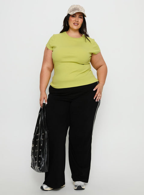 Baseline Longline Rib Top Green Curve