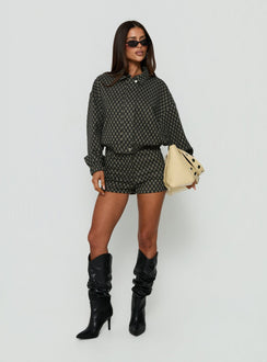 Vanya Collared Jacket Multi Check