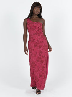 product Princess Polly Asymmetric Neckline  Chika One Shoulder Maxi Dress Red