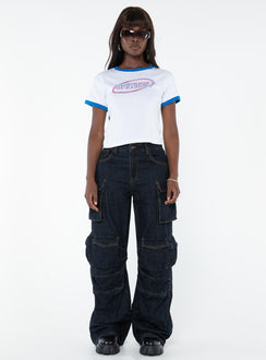 product Princess Polly Mid Rise  Smokeshow Jeans Dark Denim