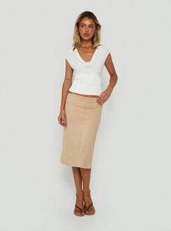 Sommerset Cowl Neck Top White