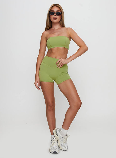 End Goal Active Bandeau Top Green