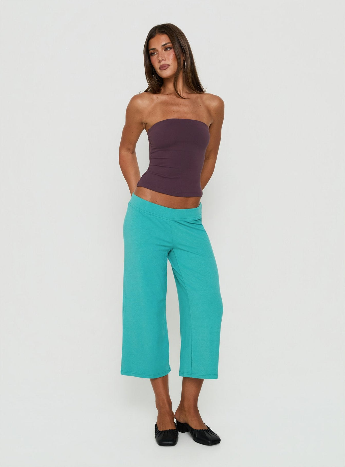 Kassey Gaucho Shorts Teal