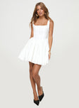 Straplie Mini Dress White