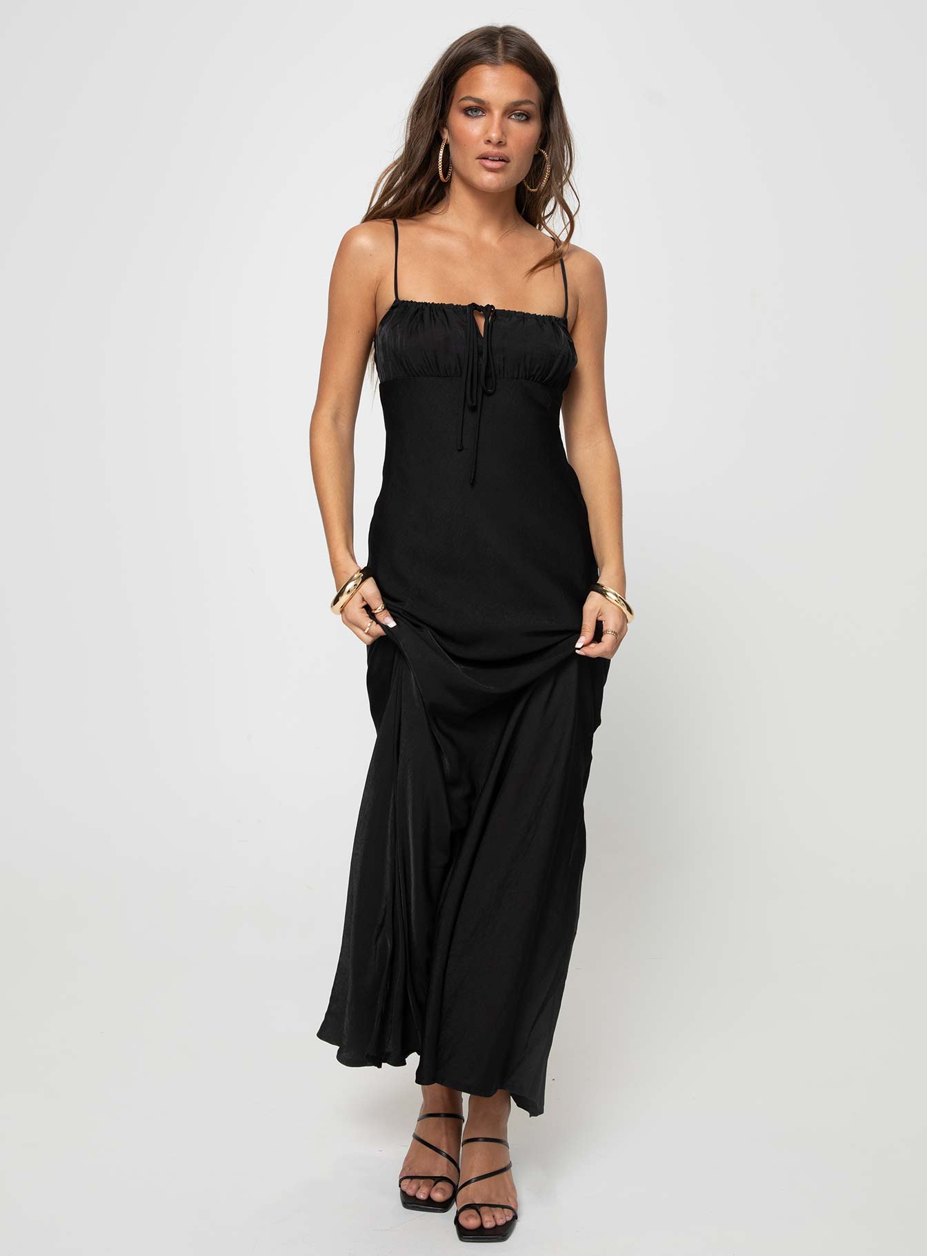 Shop Formal Dress - Noda Maxi Dress Black sixth image