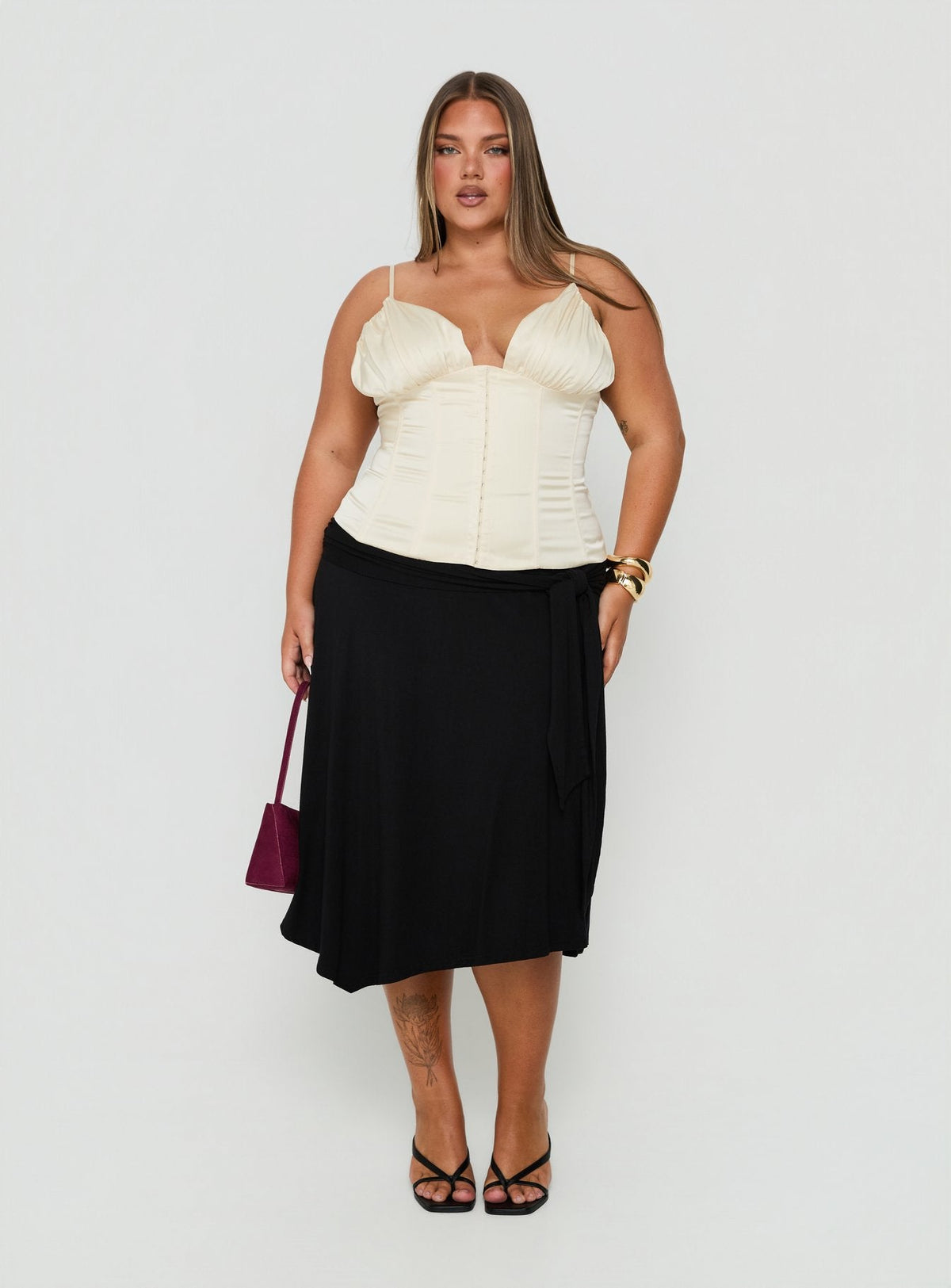 Scorsese Corset Top Champagne Curve