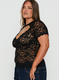 Giallo Lace Top Black Curve