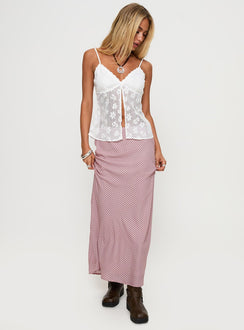 Reize Midi Skirt Pink Stripe