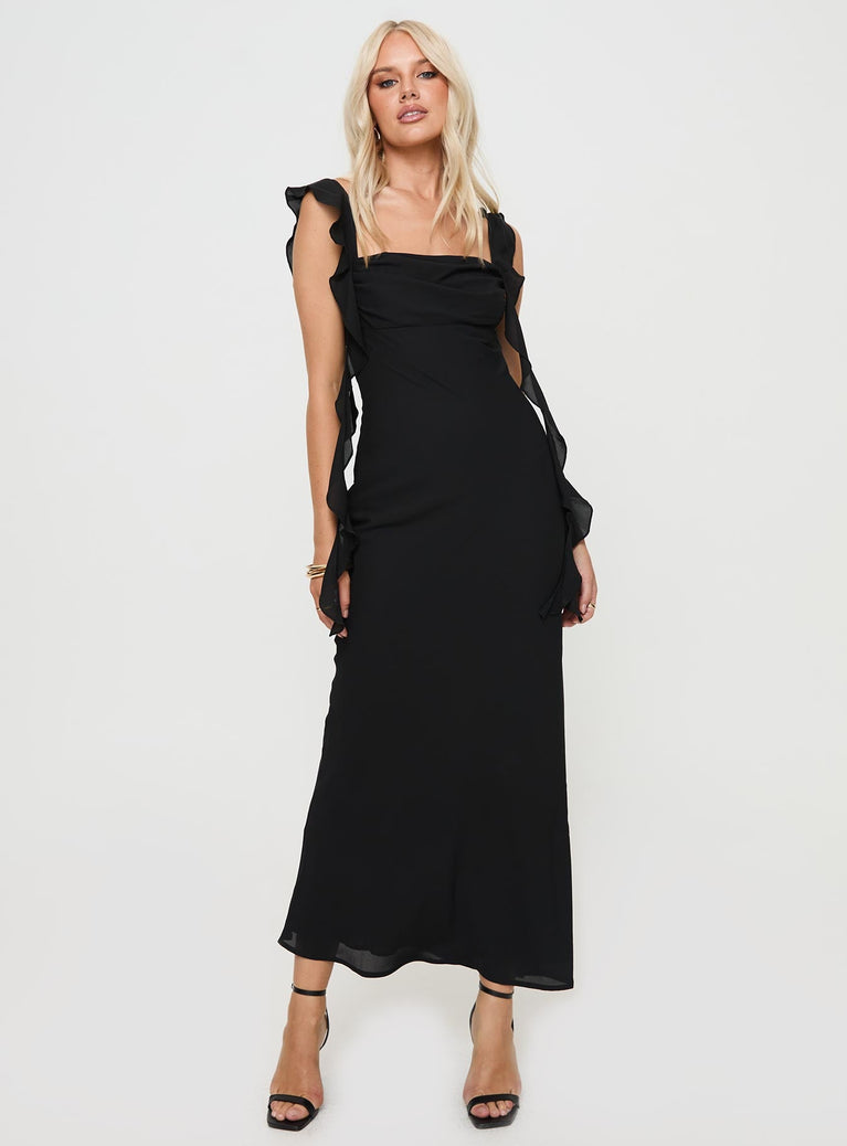 Lanai Luau Deep-V Pink Maxi Dress