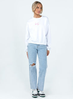 Love Bites Sweatshirt White Princess Polly  regular 