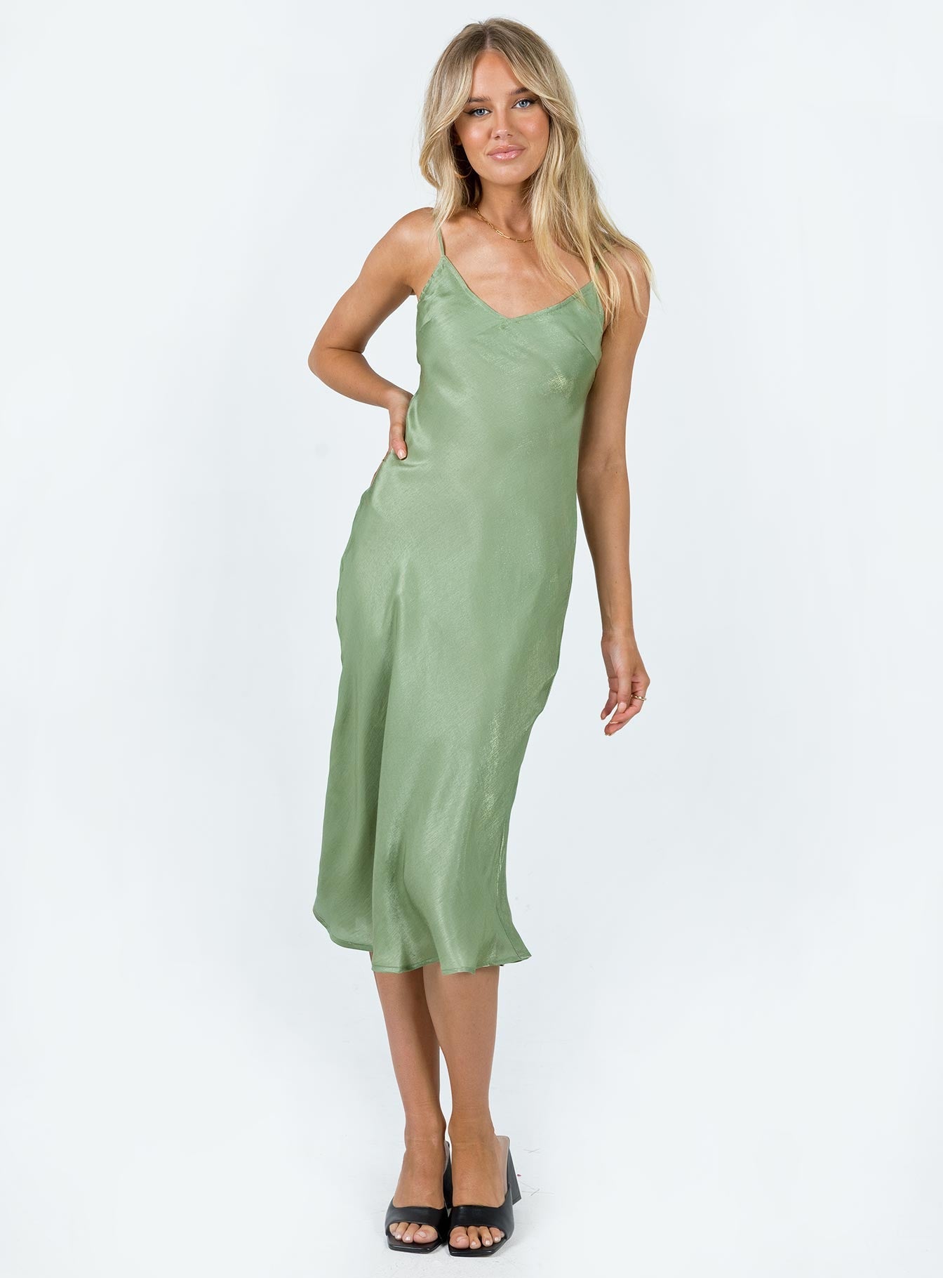 product Princess Polly High Neck  Varese Midi Dress Green