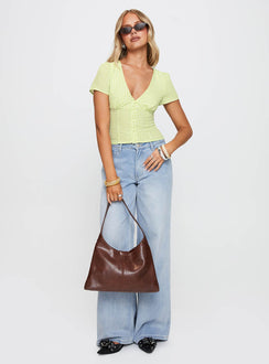 Isolda Top Green Gingham