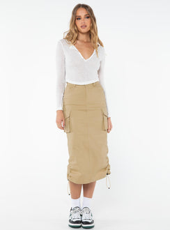 product Princess Polly Full Sleeves V-Neck  Tyran Long Sleeve Top White