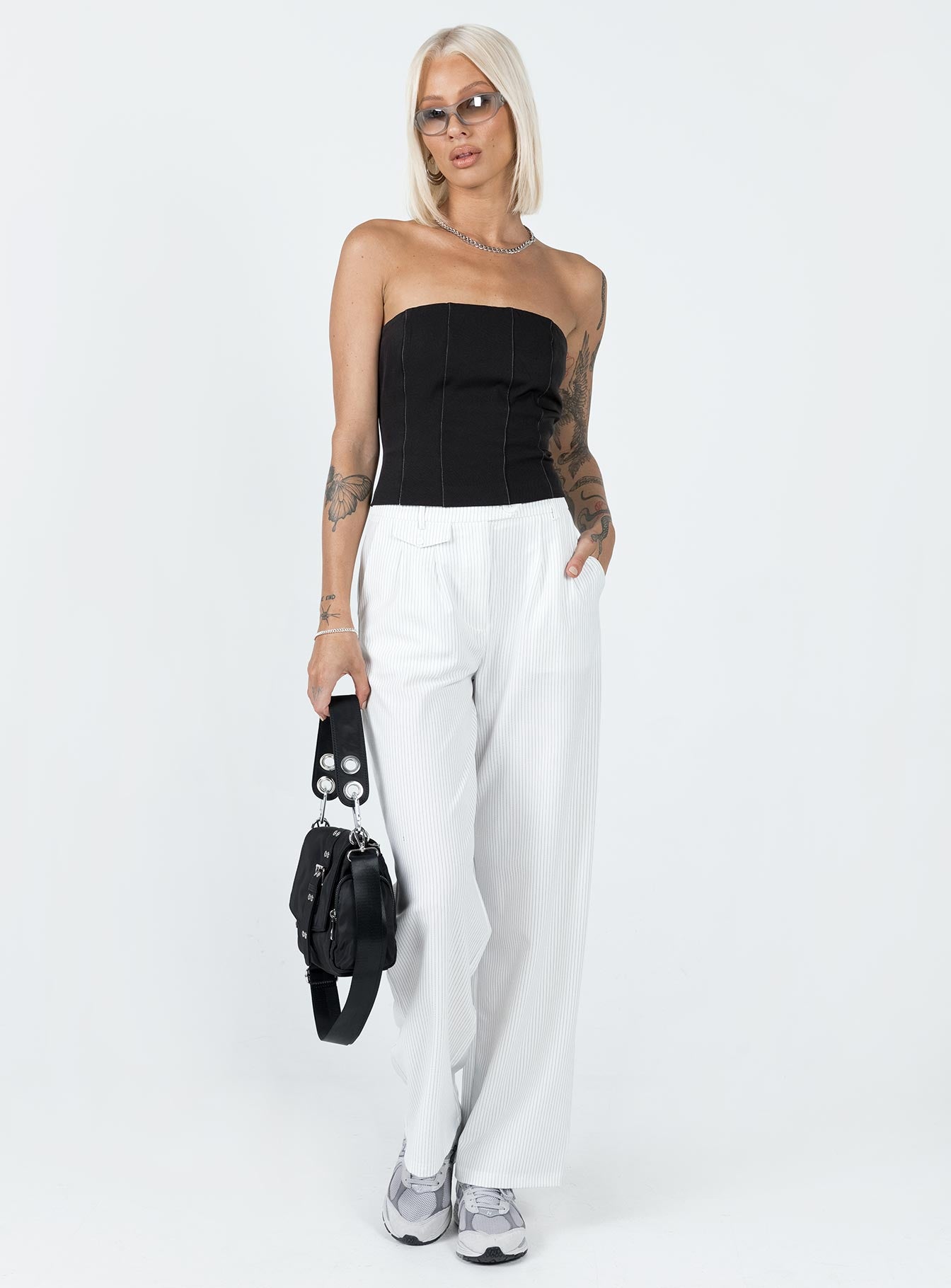 product Princess Polly High Waisted Pants High Waisted Pants High Waisted Pants High Waisted Pants  Karcher Pants White