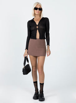 product Princess Polly Full Sleeves High Neck  Travers Long Sleeve Top Black