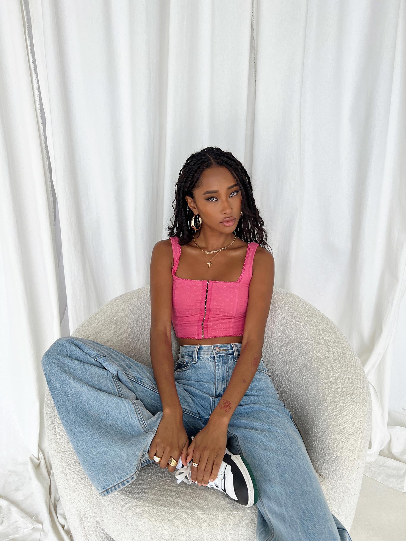 product Princess Polly Sleeveless Square Neck  Bryleigh Top Pink