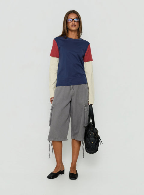 The Brass Long Sleeve Top Multi