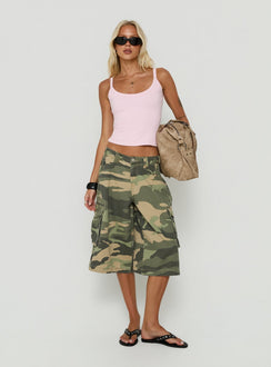 Kasper Cinched Longline Tank Top Marshmallow Pink