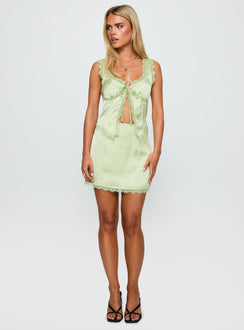 Mavie Satin Set Green