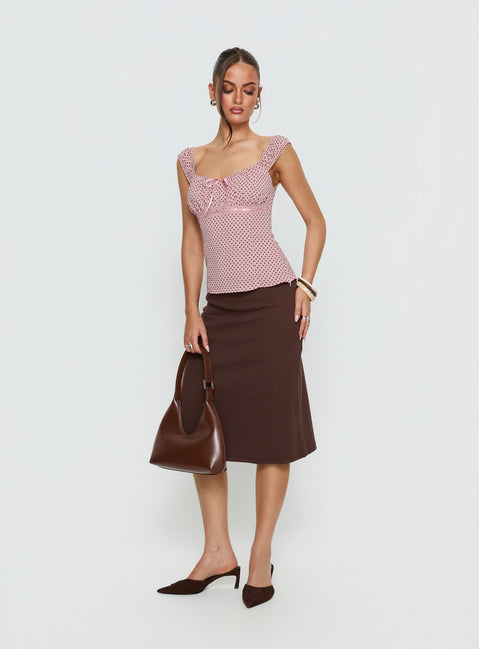 Garconne Top Pink Polka