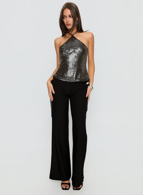 Sun Salutations Halter Top Chocolate