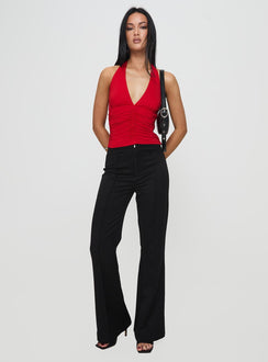 Temptress Halter Top Red