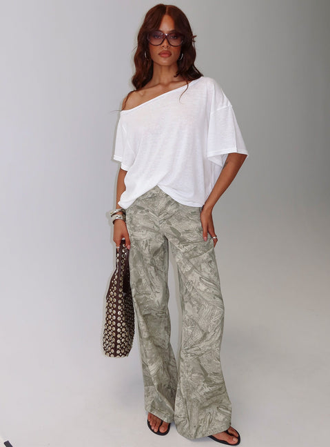 Winny Off Shoulder Tee White